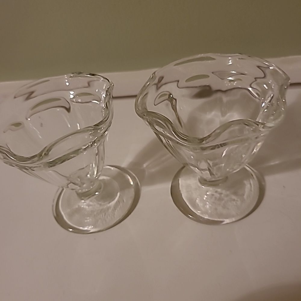 Pair of Vintage Sundae Dishes